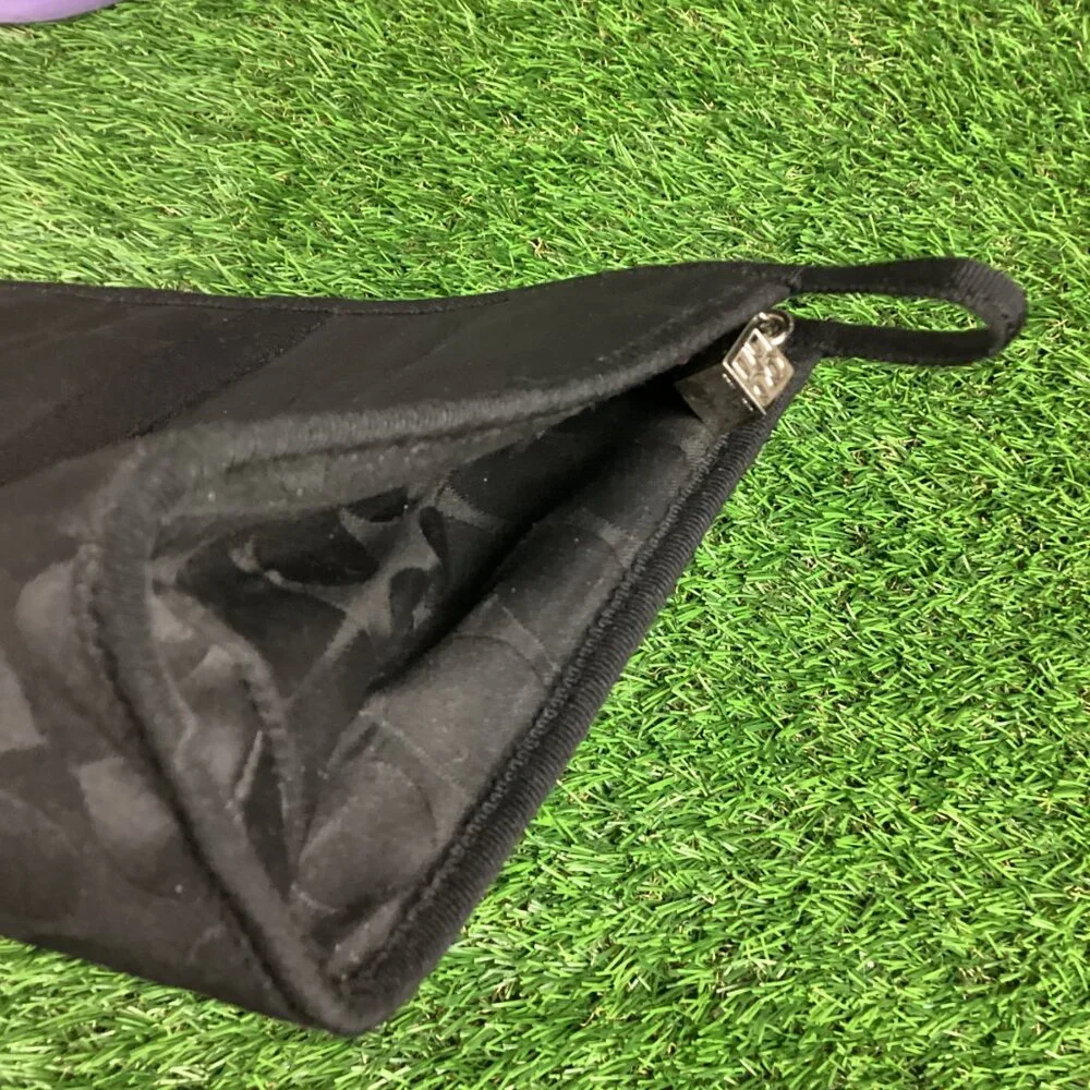 Vintage Kate Spade Black Nylon Makeup Toiletry Bag Case